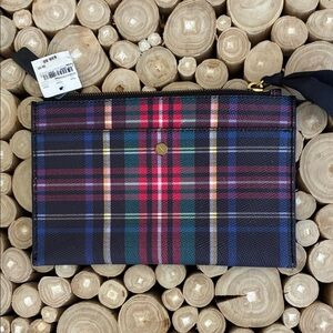 J. Crew Tartan Clutch Bag NWT